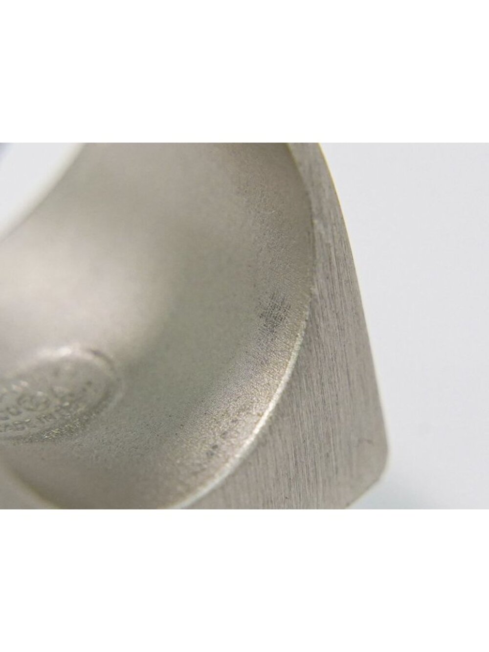 Chanel Logo Rhinestone Ring Metal Silver Black - Picture 8 of 11